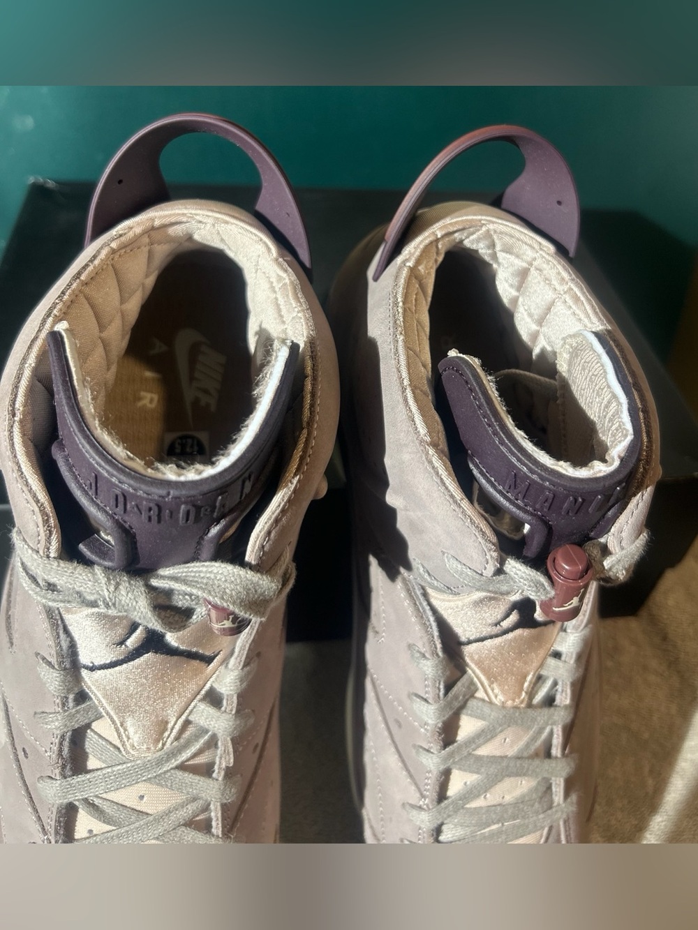 FOR SALE: A Ma Maniére x Air Jordan 6 Retro SP "Smoky Mauve"  size 12.5 - Picture 4 of 5